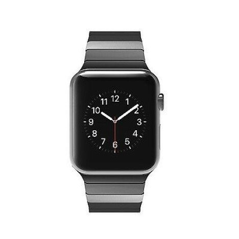 Curea iUni compatibila cu Apple Watch 1/2/3/4/5/6/7, 42mm, Link Bracelet, Otel Inoxidabil, Black