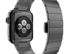 Curea iUni compatibila cu Apple Watch 1/2/3/4/5/6/7, 38mm, Link Bracelet, Otel Inoxidabil, Black