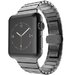 Curea iUni compatibila cu Apple Watch 1/2/3/4/5/6/7, 38mm, Link Bracelet, Otel Inoxidabil, Black