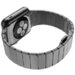 Curea iUni compatibila cu Apple Watch 1/2/3/4/5/6/7, 42mm, Link Bracelet, Otel Inoxidabil, Black